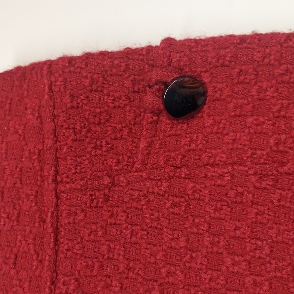 Banana Republic Merlot Wool Skirt Size 4 - Picture 8 of 11